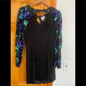 Vintage Sequined PRICE DROP/Beaded Dress Mini